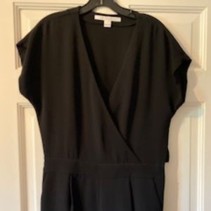 DVF Black shorts romper